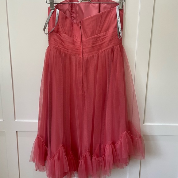 Tulle Bustier Strapless Selkie Wedding Guest Barbiecore Pink Dress 8 10 Medium - Picture 2 of 7